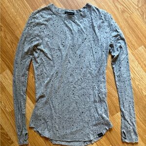 Koral Gray and Black Speckled Top 🩶🖤